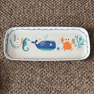 Cute ocean serving plate